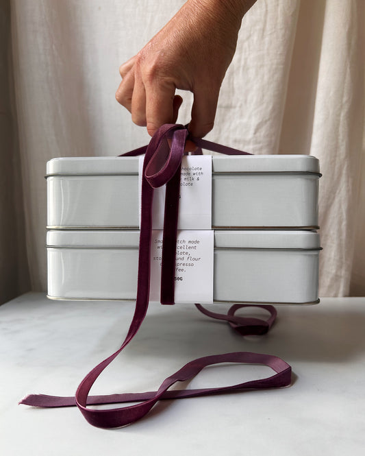 Triple Chocolate and Espresso Biscotti ~ Gift Tin