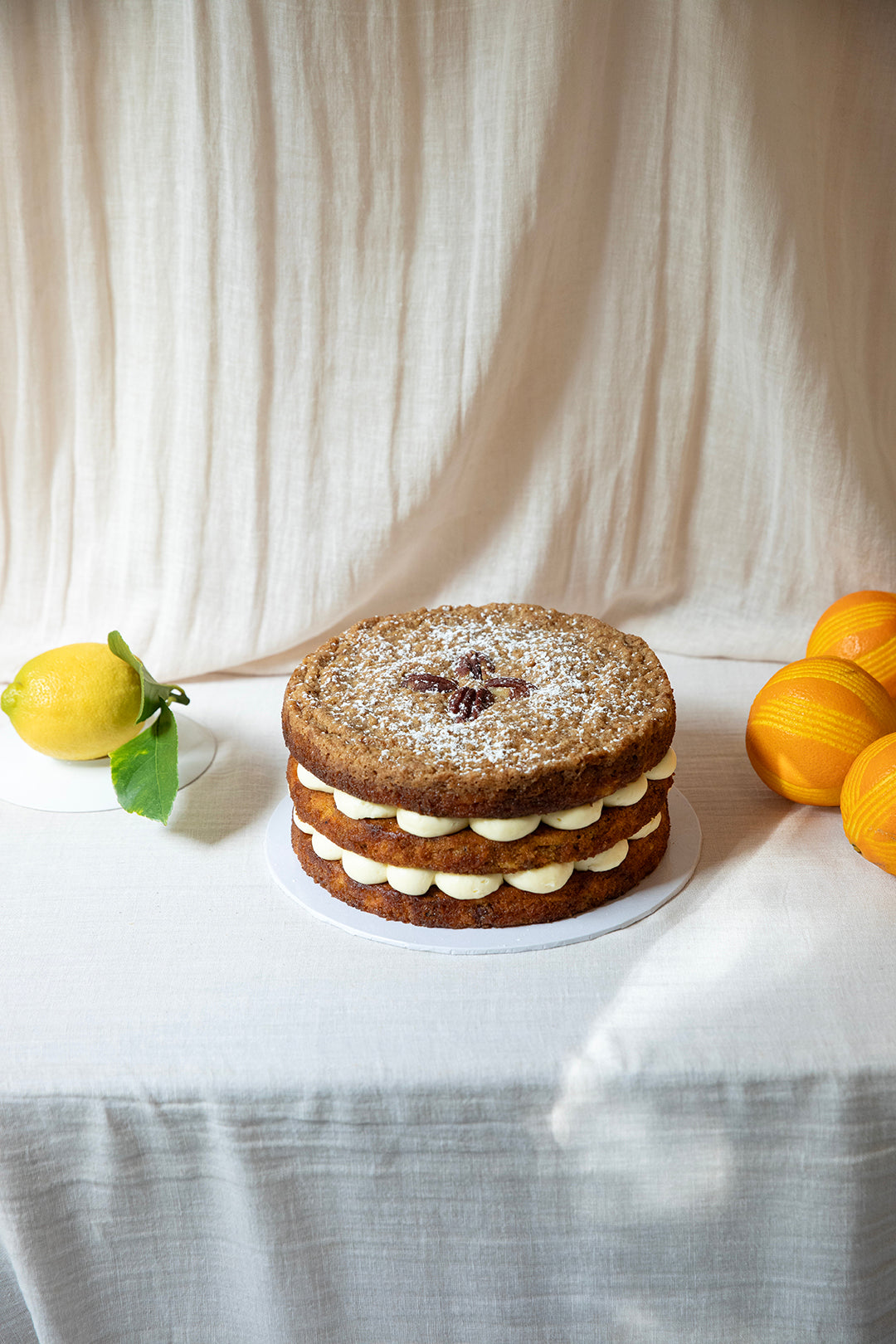 Pecan, Spelt, Pineapple & Carrot Cake