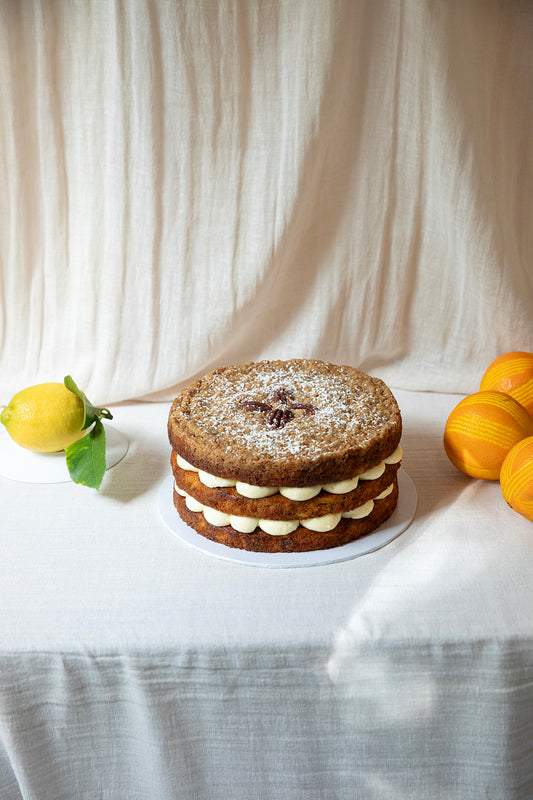 Pecan, Spelt, Pineapple & Carrot Cake
