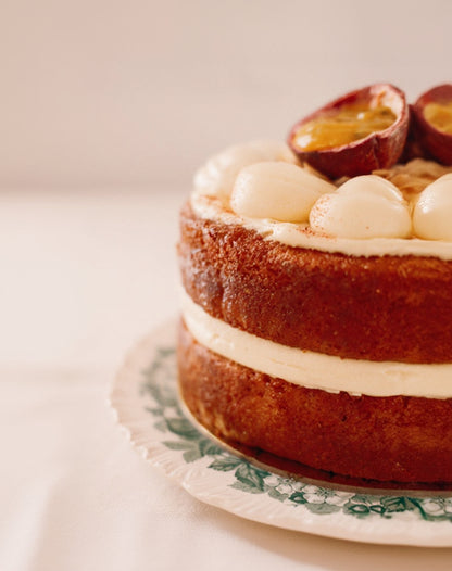 Passionfruit with lime and coconut